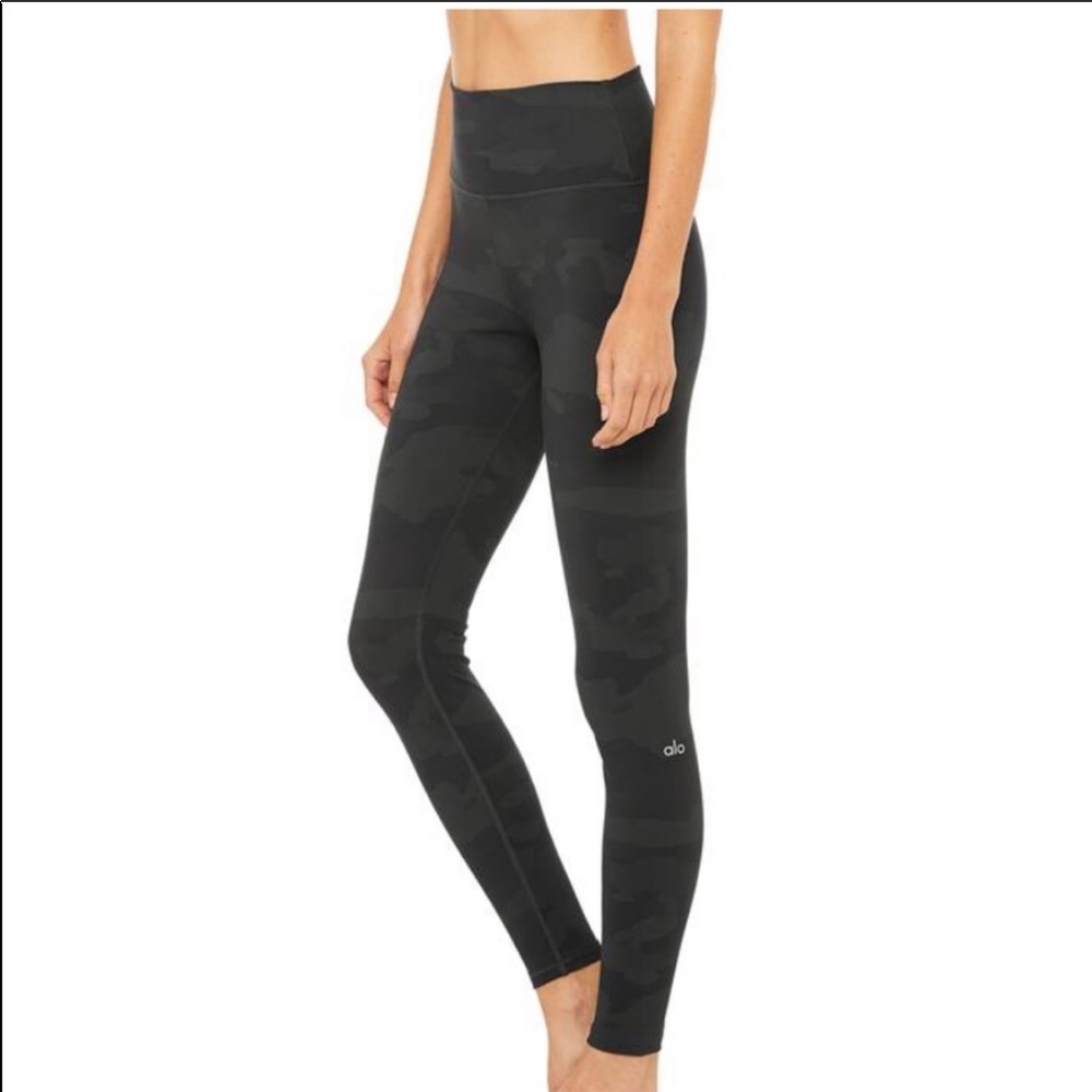 Alo Yoga High Waist Vapor Leggings In Camo Sz SM